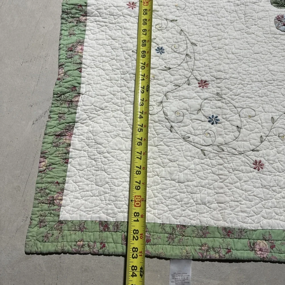 Vintage YO YO Quilt JC Penny Patchwork 67